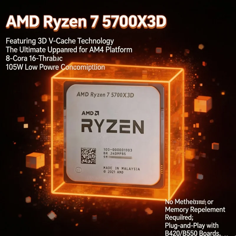Amd Cpu Ryzen 7 - Nieuwe AMD Ryzen 7 5700X3D R7