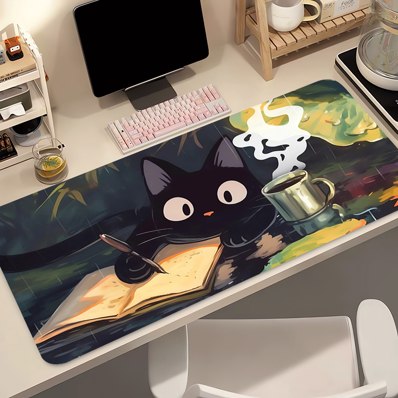 Gaming Keyboard High Ground - Kawaii Zwarte Kat Siliconen Zachte Gaming