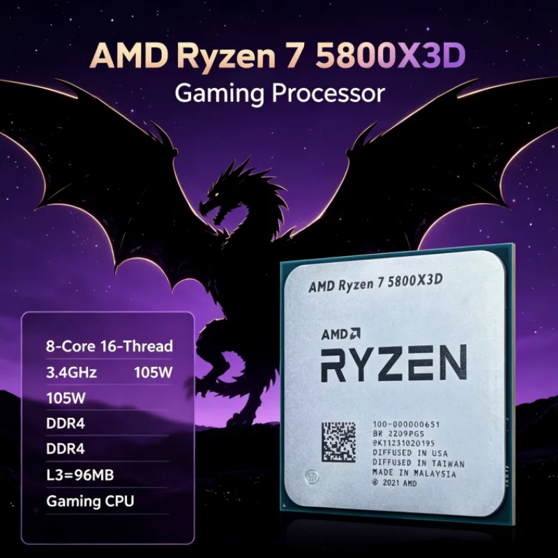 AMD R7 5800X3D 96 MB 8-Core 16 - Amd Cpu Ryzen 7 recensie en prijs