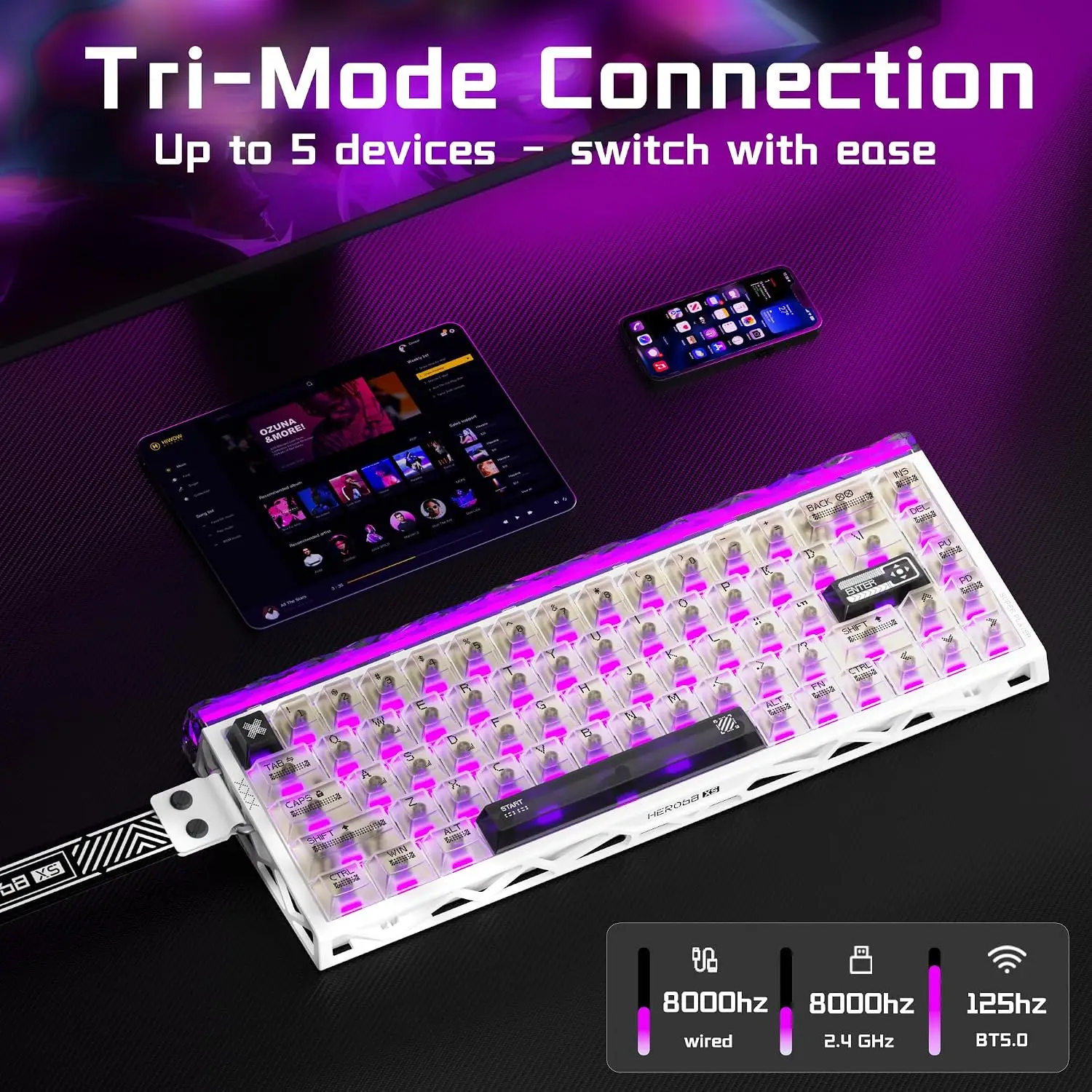 Aula Hero68 XS Hall Effect Mag - Gaming Keyboard Nearby recensie en prijs