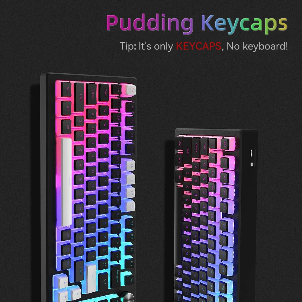 Nieuwe Pudding PBT Keycaps 129 - Keyboard Gaming Blue Switch recensie en prijs
