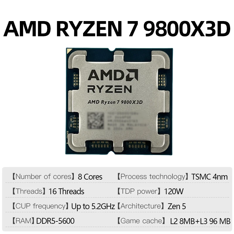 AMD Ryzen 7 9800X3D Game CPU T - Amd Cpu Ryzen 7 recensie en prijs