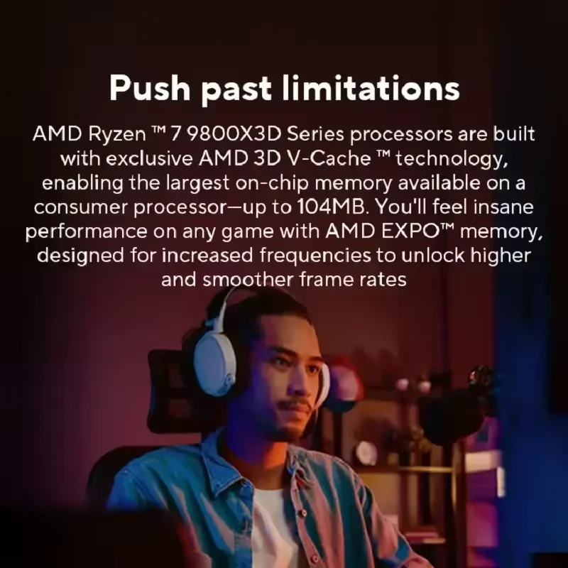 Ryzen 7 9800X3D AMD AM5 deskto - Amd Cpu Ryzen 7 recensie en prijs