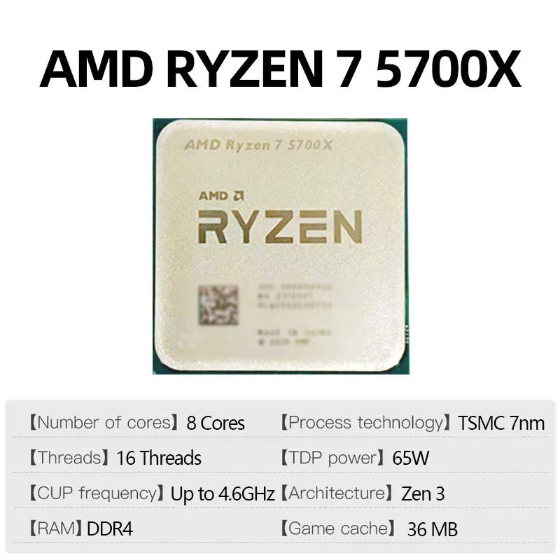 AMD Ryzen 7 5700X Processor 8- - Amd Cpu Ryzen 7 recensie en prijs
