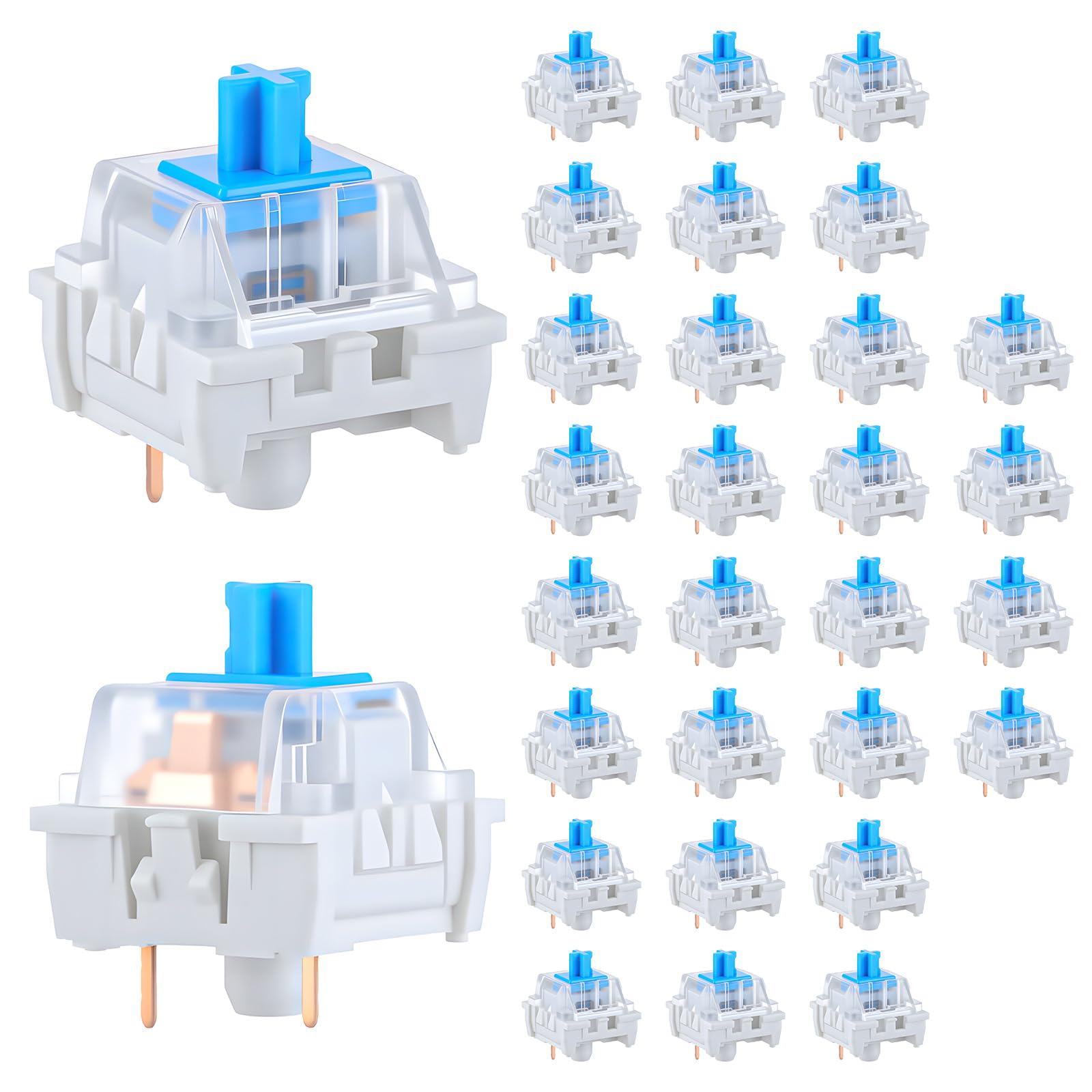 30 stuks mechanische toetsenbo - Keyboard Gaming Blue Switch recensie en prijs