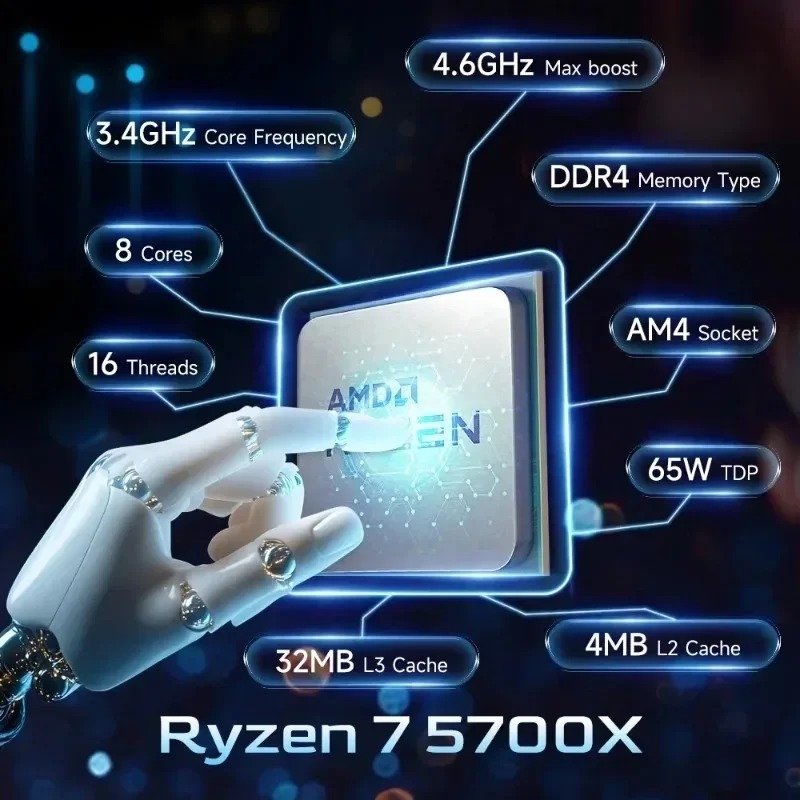 AMD Ryzen 7 5700X 4,6GHz Socke - Amd Cpu Ryzen 7 recensie en prijs