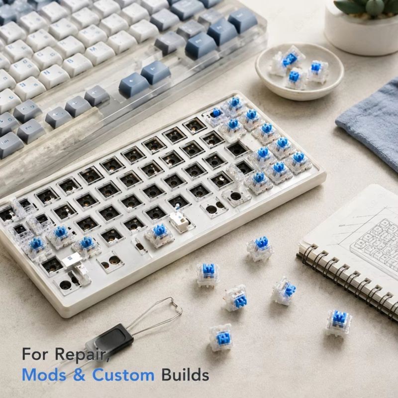 DT21 100 stuks DIY mechanische - Keyboard Gaming Blue Switch recensie en prijs